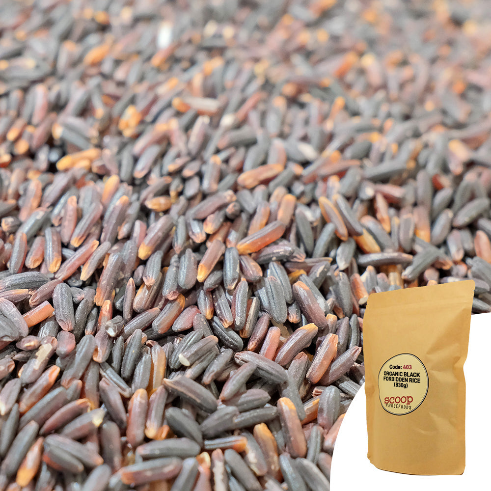Organic Black Forbidden Rice Pouch 830G Grains And Beans