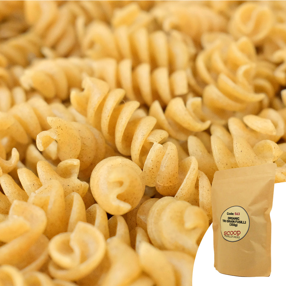 Organic Tri Grain Fusilli Pouch 350G Pasta And Noodles