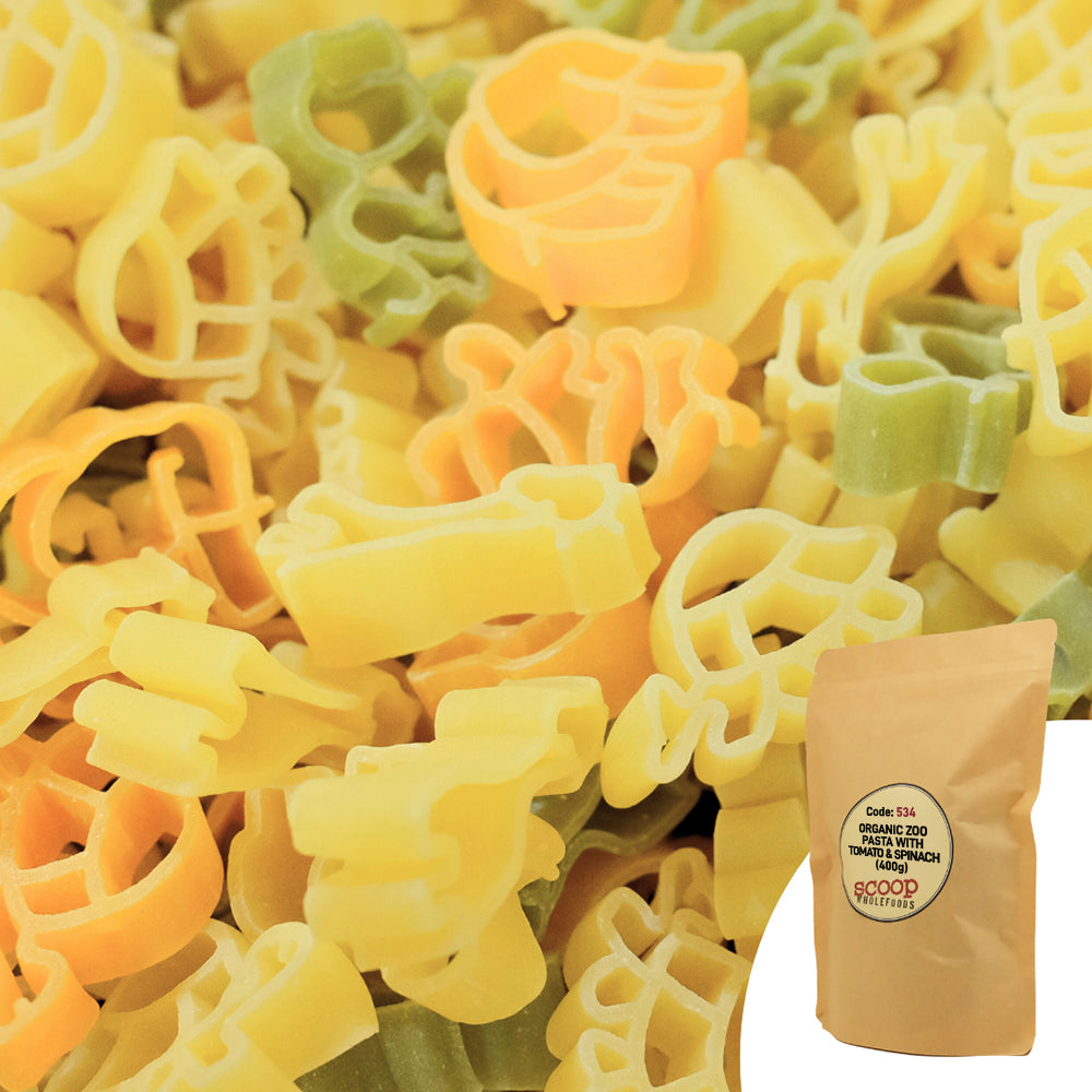 Organic Zoo Pasta W Tomato Spinach Pouch 400G Pasta And Noodles