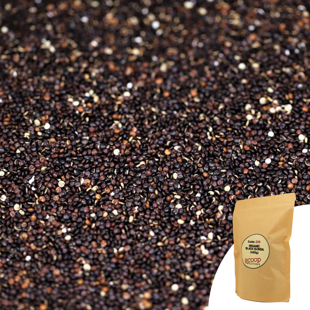 Organic Black Quinoa Pouch 600G Grains And Beans