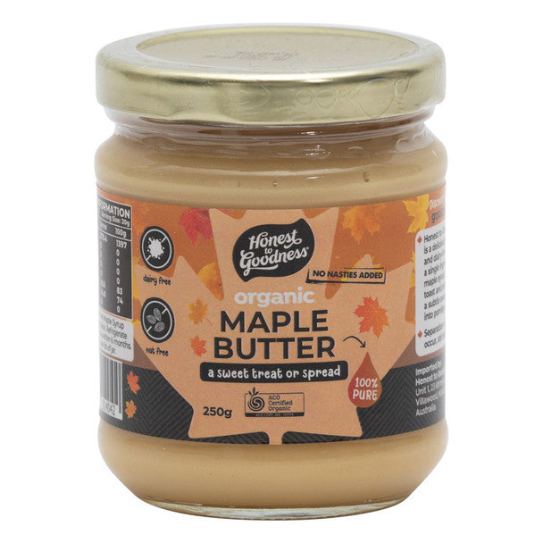 Organic Maple Butter 250G Jam And Spread