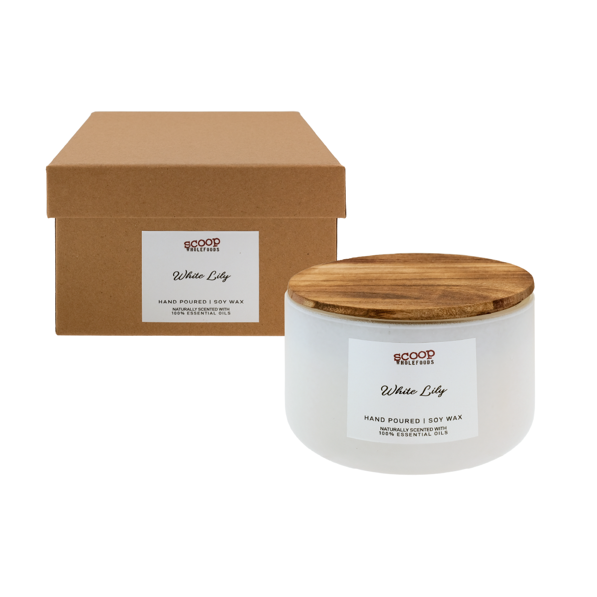 Soy Wax Candle in White Lily Home And Living