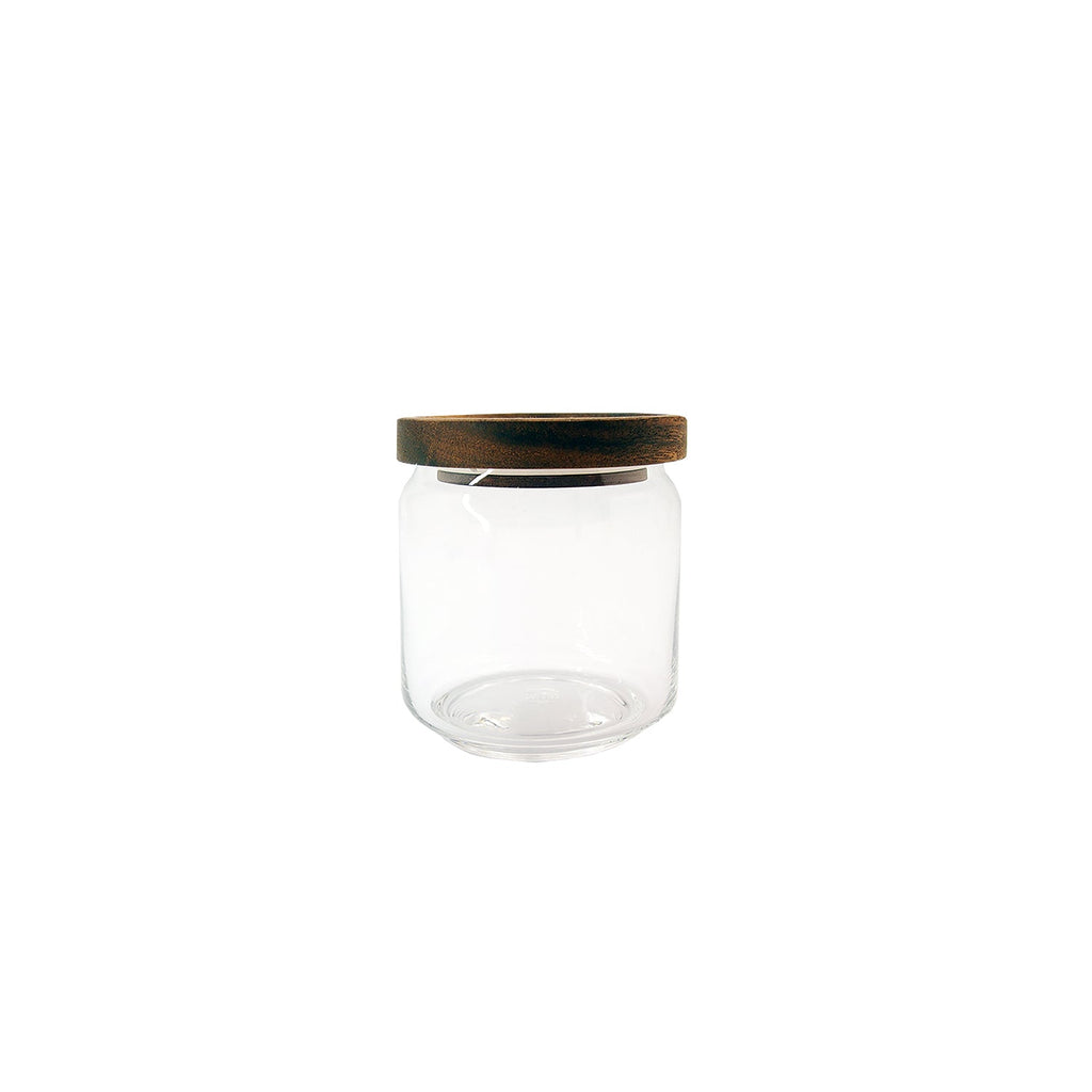 Extra Small Round Stackable Glass Jar 500ML
