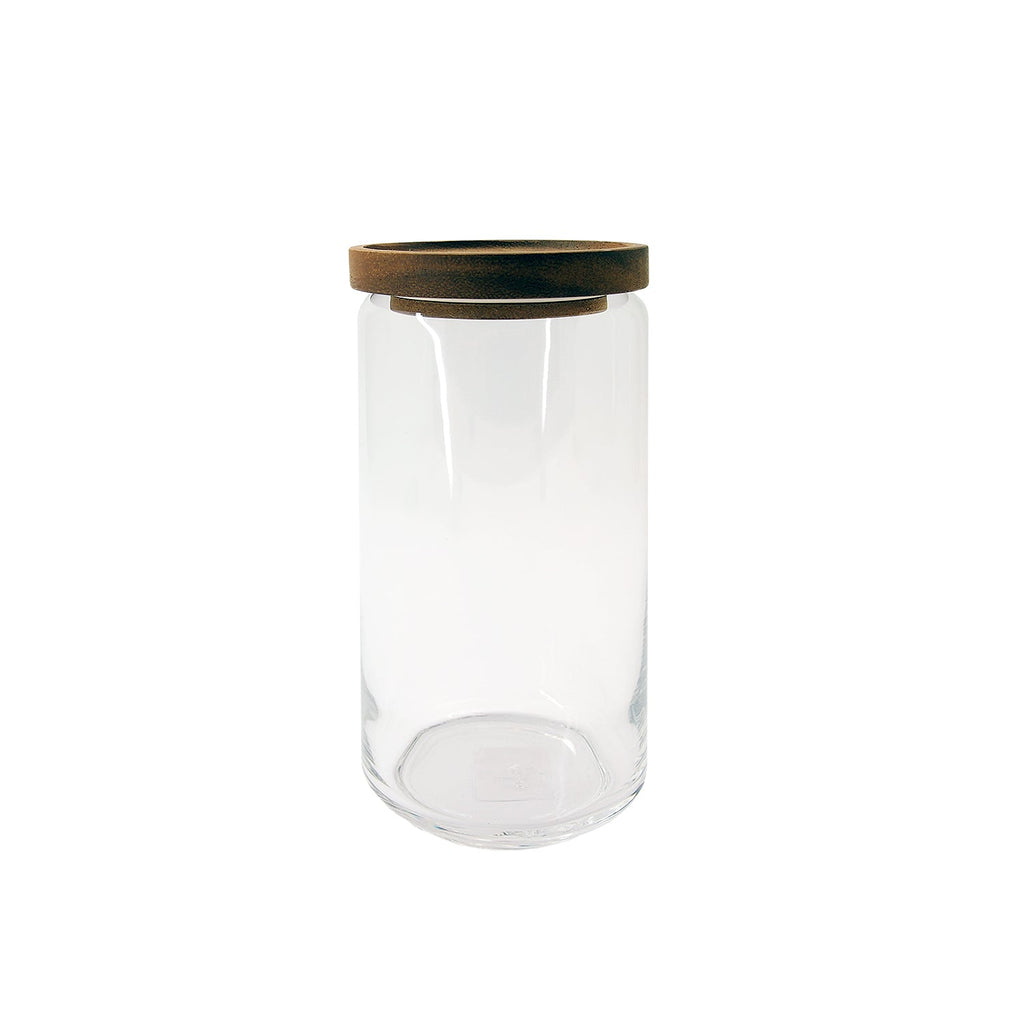 Medium Round Stackable Glass Jar 750ML