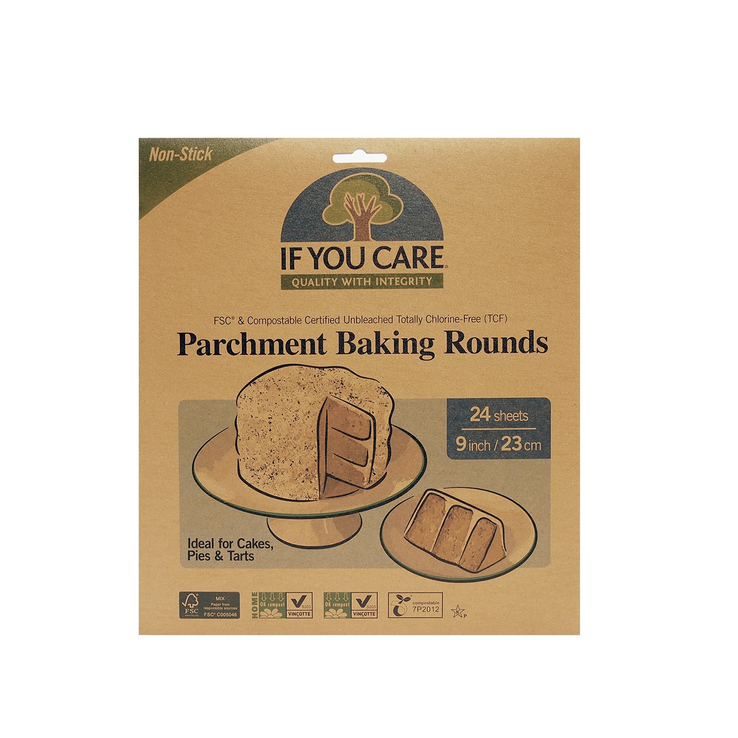 If You Care Parchment Baking Rounds 24S Baking Needs