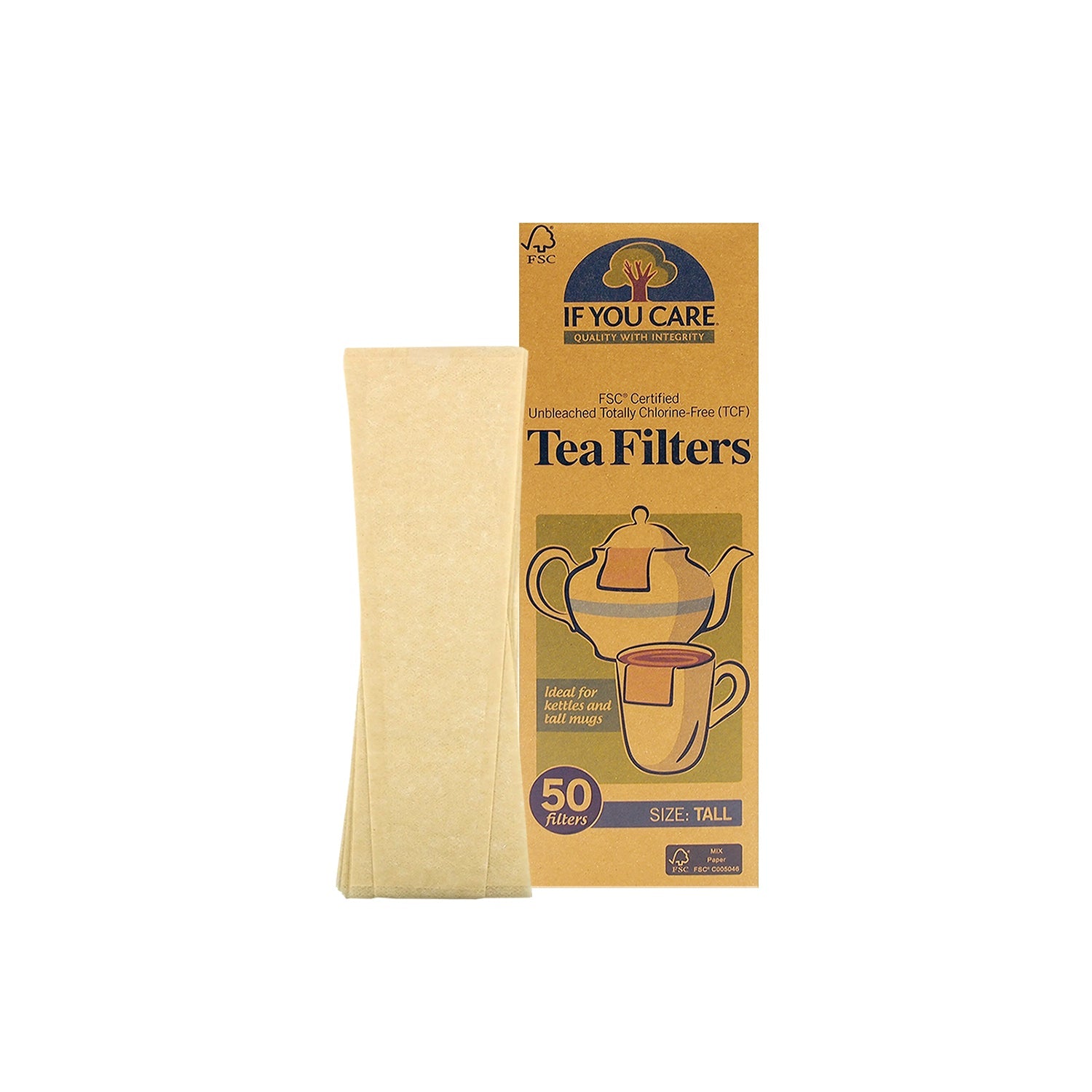 If You Care Tea Filters Tall 50S Tea