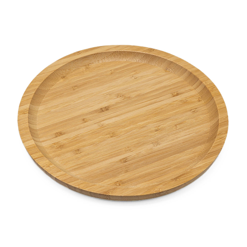 Bamboo Round Serving Plate 20Cm