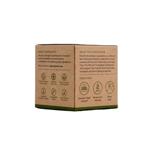 Georganics Mineral Toothpaste Tea Tree 60ML Beauty And Bath