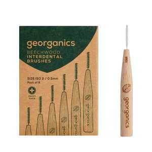 Georganics Beechwood Interdental Brush 0.5Mm Beauty And Bath