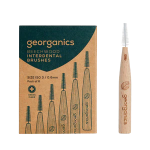 Georganics Beechwood Interdental Brush 0.6Mm Beauty And Bath