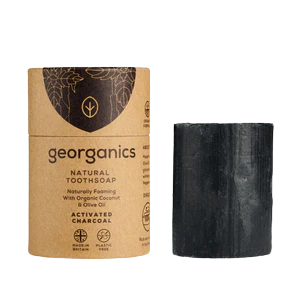 Georganics Toothsoap Tin Activated Charcoal